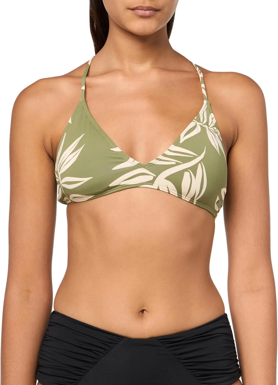 Roxy Women's Bikini UPF 50 , Quick-Dry, Removable Pads, Swimsuit Top, Surf & Beachwear
