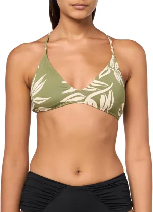 Roxy Women's Bikini UPF 50 , Quick-Dry, Removable Pads, Swimsuit Top, Surf & Beachwear