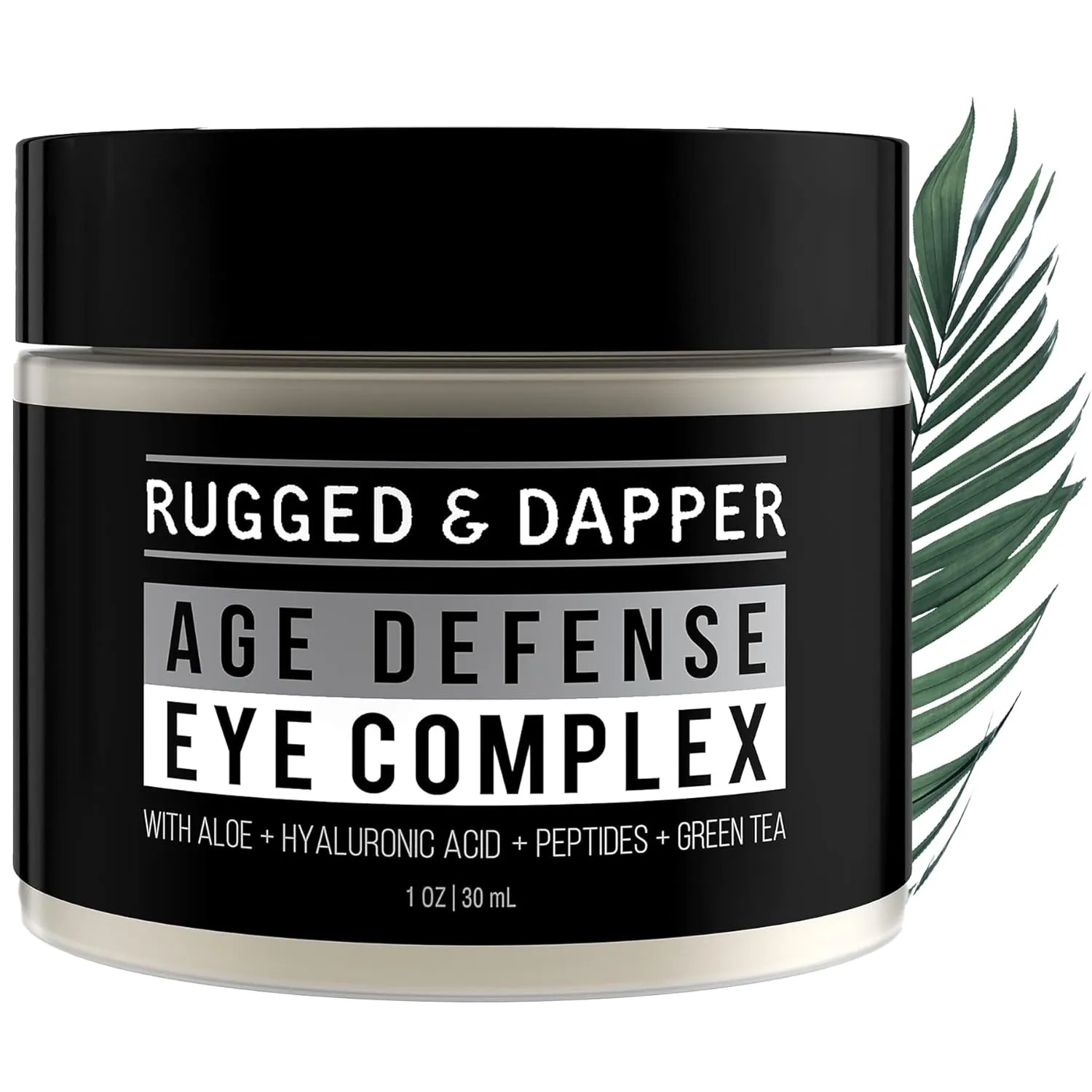 RUGGED & DAPPER Premium Men's Eye Cream | Age Defense for Dark Circles, Wrinkles & Puffy Eyes | Unscented | Hyaluronic Acid, Aloe   Argan Oil