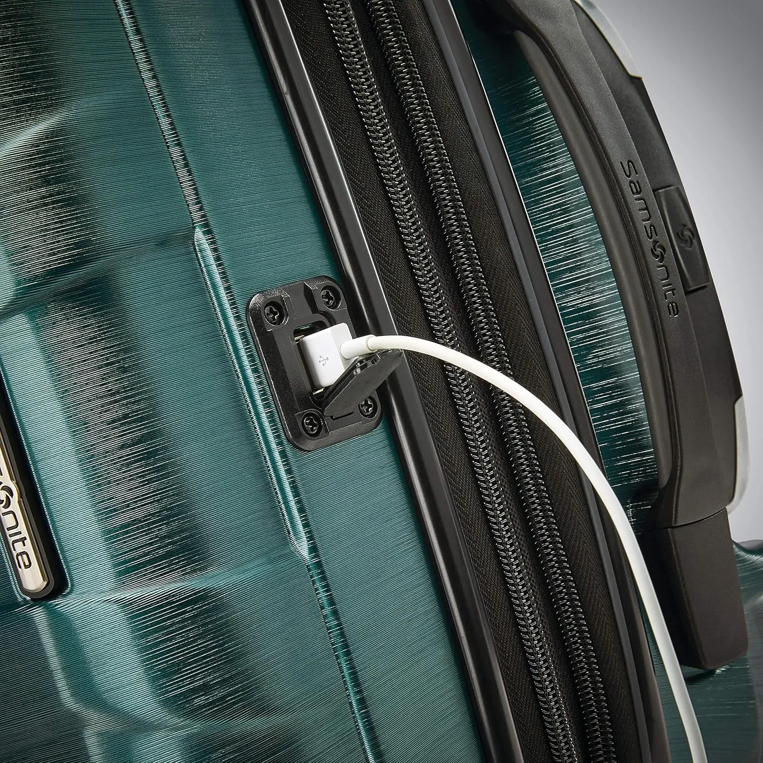 Samsonite Centric 2 Hardside Expandable Luggage with Spinner Wheels, Emerald Green, 3-Piece Set (20/24/28)