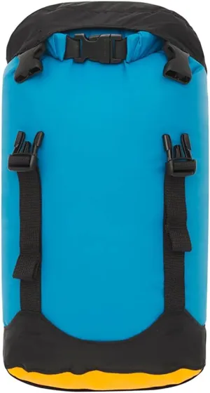 Sea to Summit eVac Compression Dry Bag, Waterproof Compression Sack, 5 Liter, Turkish Tile Blue