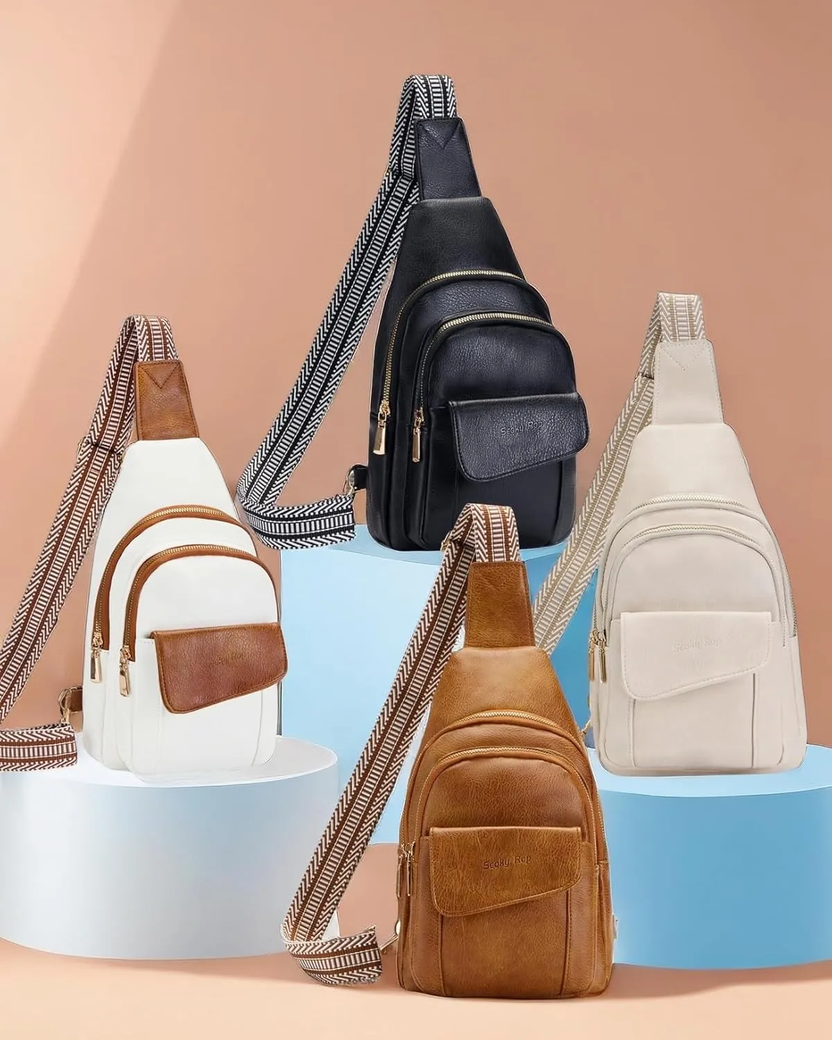 Seoky Rop Crossbody Bag for Women Small Sling Bag Leather Shoulder Cross Body Bag for Travel