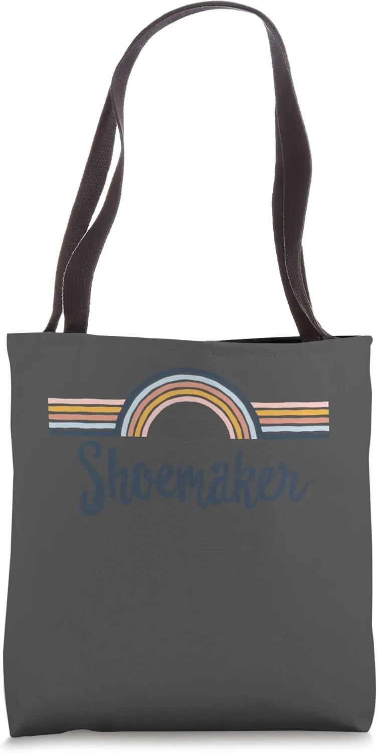 Shoemaker boho Rainbow Design, Cool Matching Shoemaker Team Tote Bag