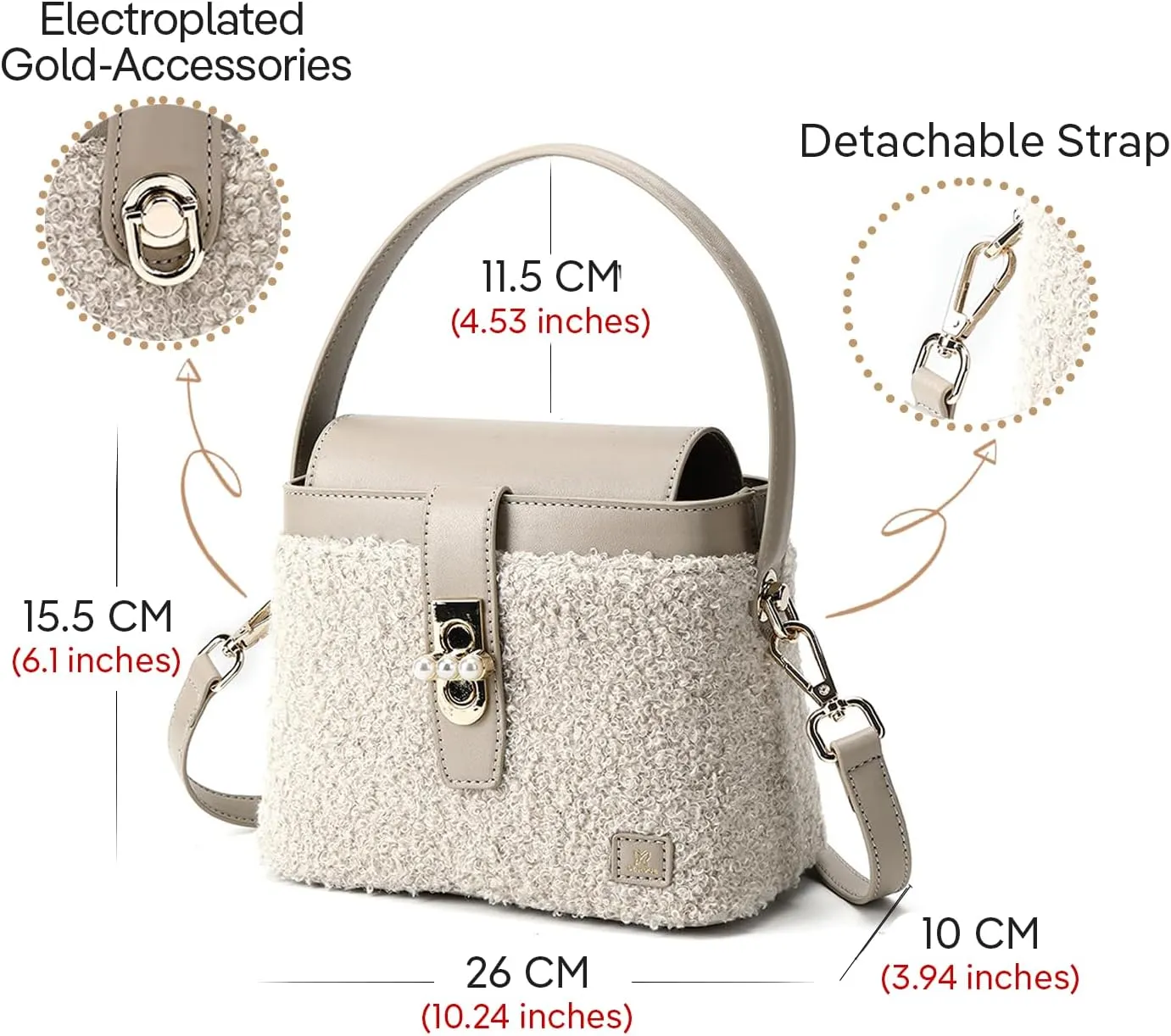 Shoulder Bag for Women - Mini Canvas Tote Bag With Adjustable Strap, Cute Tote Bag, Stylish Crossbody Purse for Girls