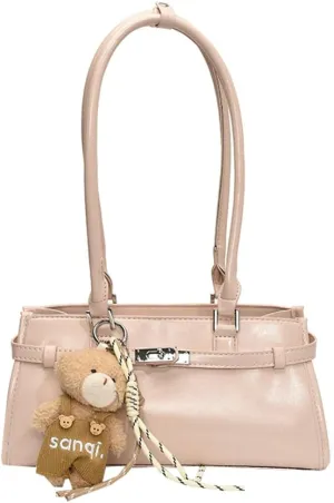Shoulder Bags for Women Patent PU Leather Handbags Trendy Purse Vintage Y2k Small Satchel Tote