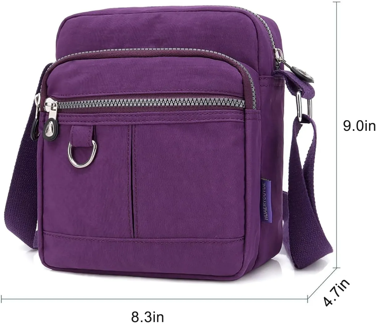 Shoulder Handbags for Women Multiple Pockets Crossbody Purse Bags Waterproof Nylon Messenger Bag