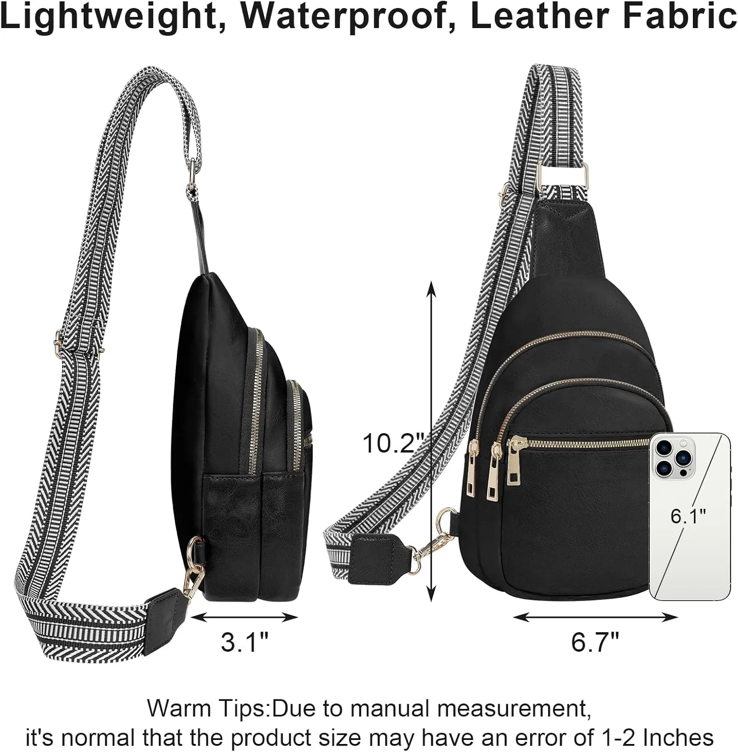 Small Leather Sling Bags for Women Fashion Crossbody Backpack Purse Sling Crossbody Bgas