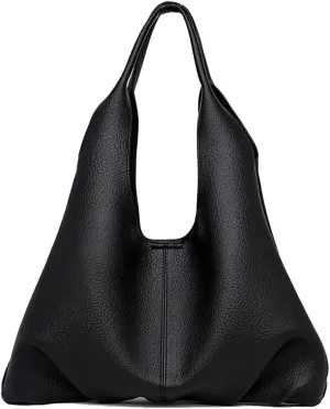 Soft Leather Women's Shoulder Bag, Stylish Minimalist Hobo Purse for Casual and Daily Use