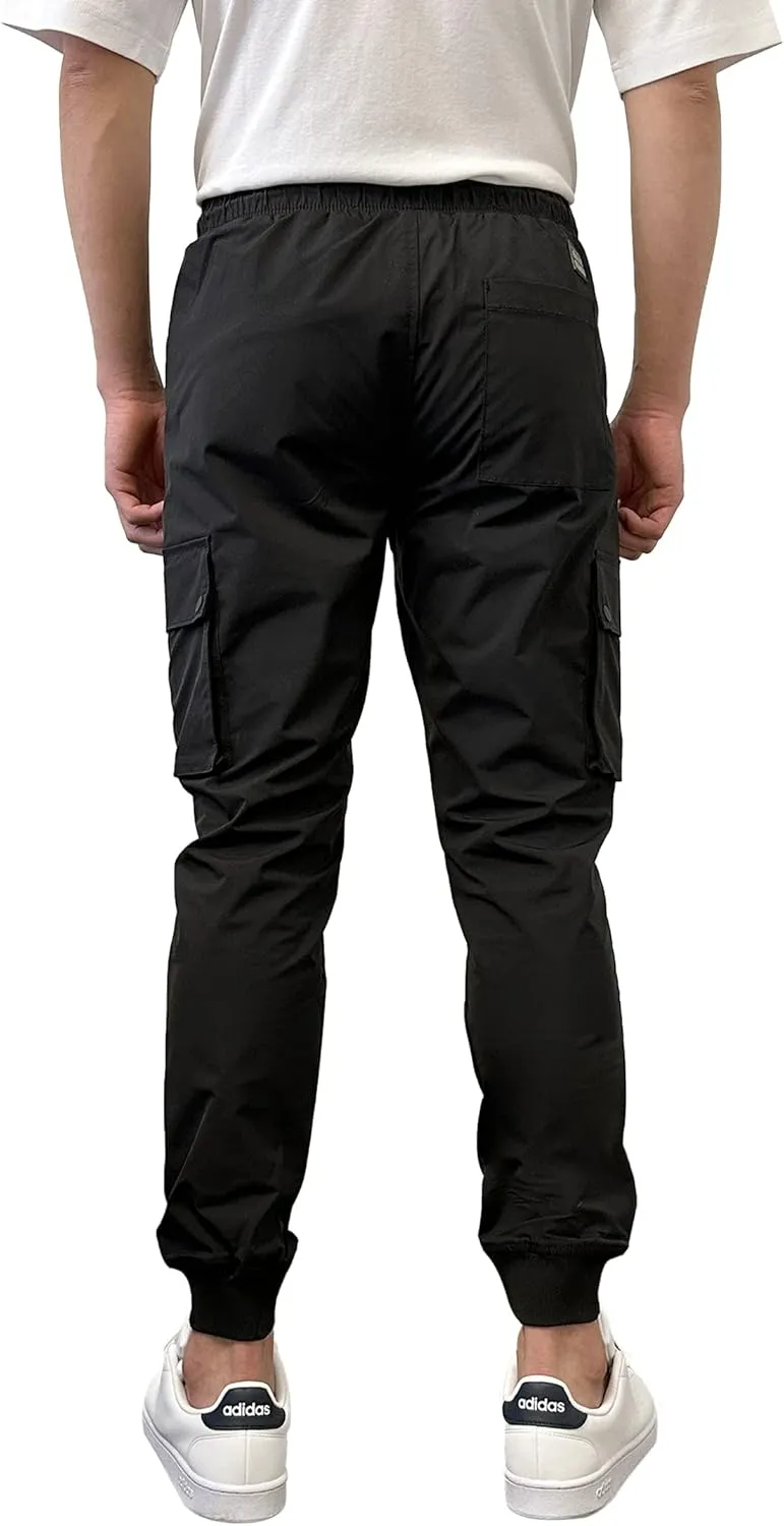 Southpole Men's Lightweight Quick Dry Cargo Nylon Jogger Pants