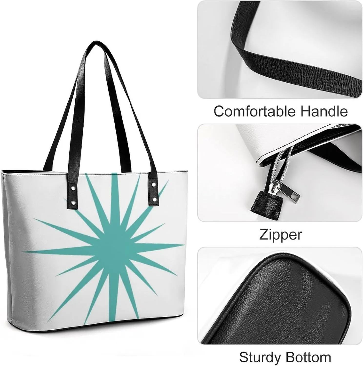Southwest Canyons Diamon A Leather Handbag with Large Capacity And Portability