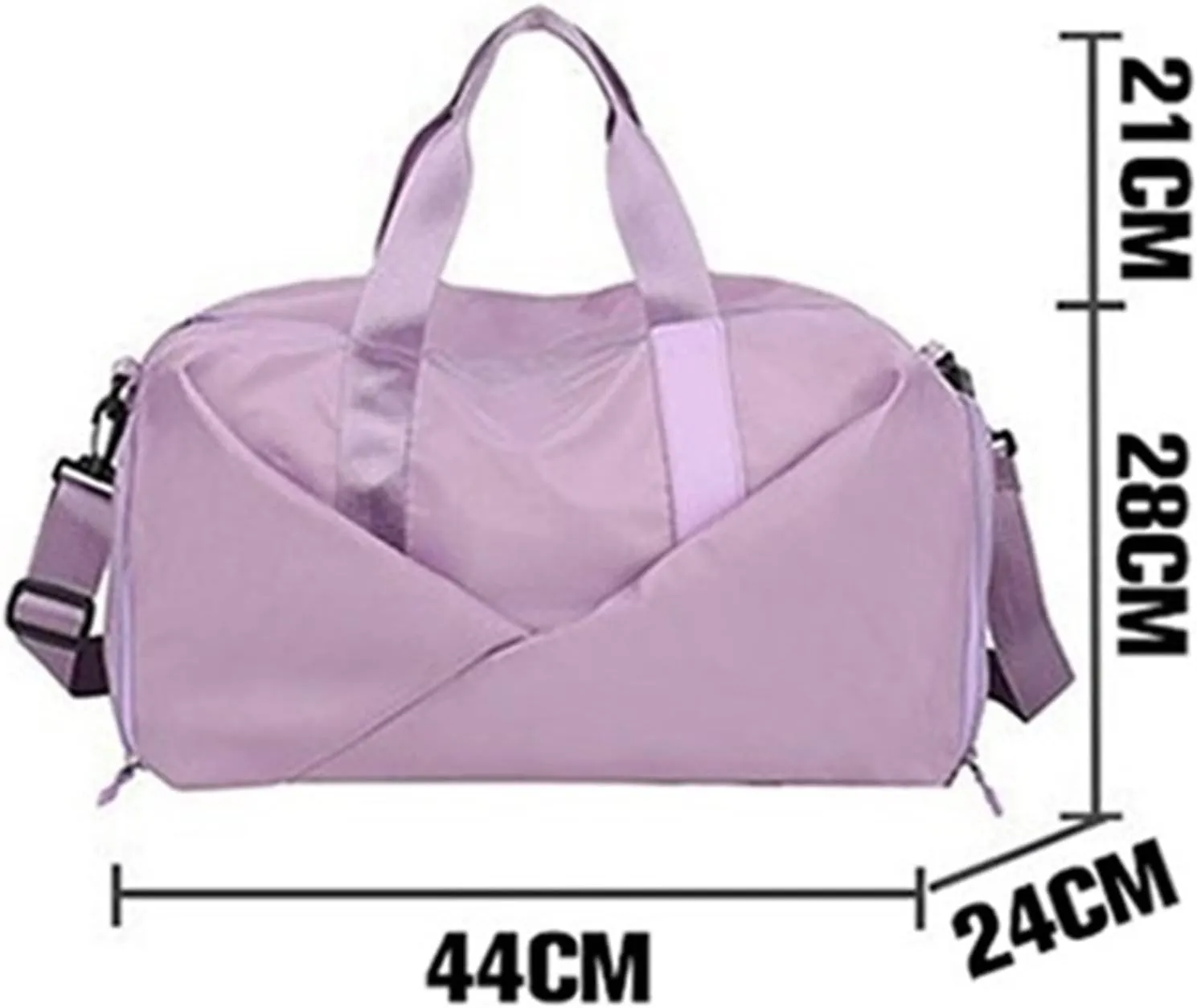 Sports Duffel Bags Gym Travel Bag Women's Nylon Waterproof Yoga Fitness Sport Bags With Shoes Compartment Large Capacity Training Handbag XA193L(Green)