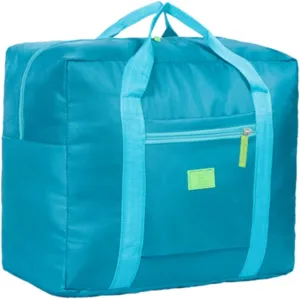 Sports Duffel Bags Portable Multi-Function Bag Folding Travel Bags Nylon Waterproof Bag Large Capacity Hand Luggage Business Trip Traveling Bags(Dark Green)