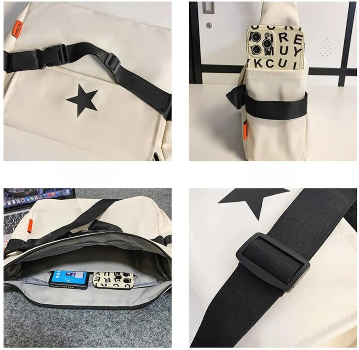Star Messenger Bag Y2K, Cute Aesthetic Crossbody Bag For Women