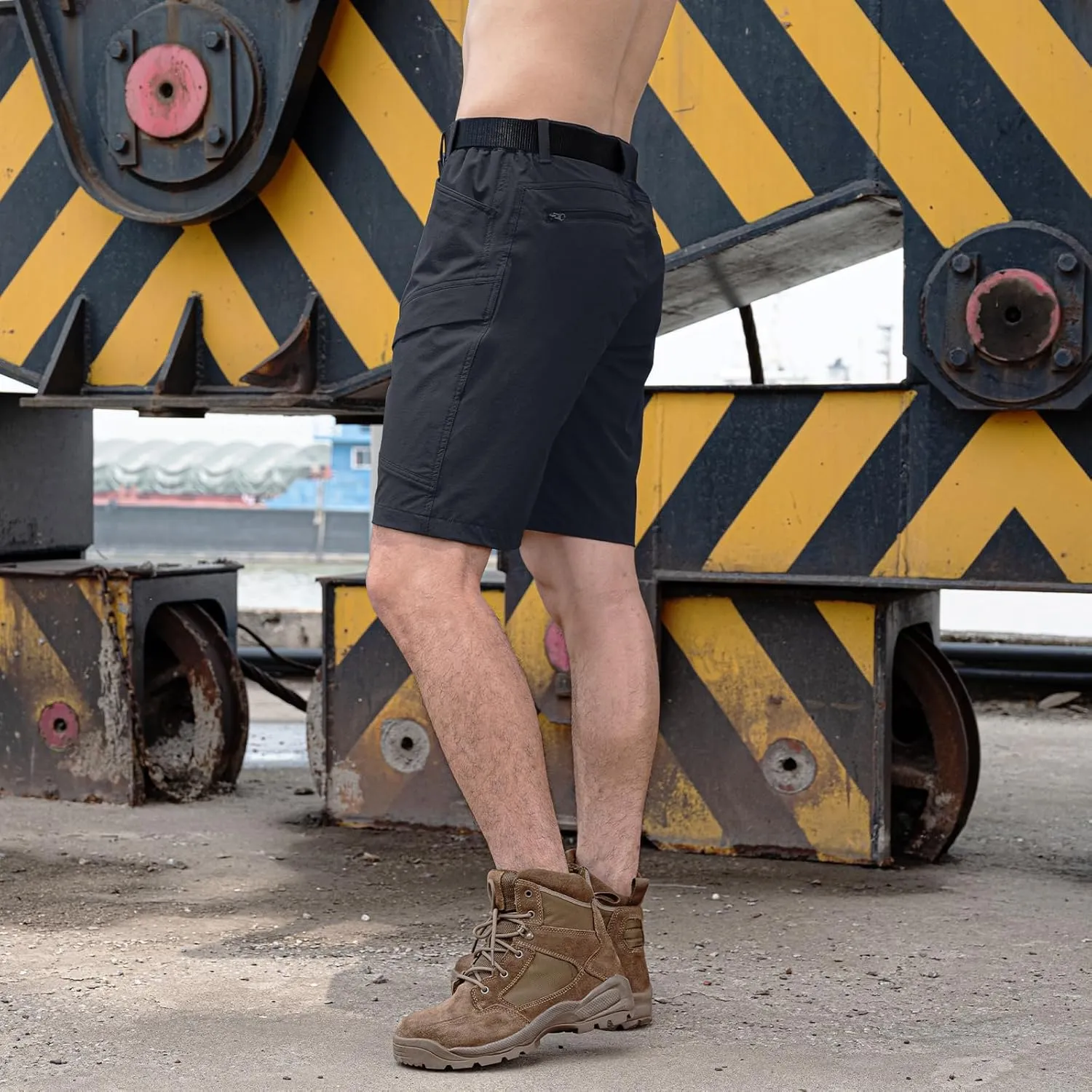 Stlight Men's Hiking Cargo Shorts Quick Dry Lightweight Tactical Shorts with Multi Pocket for Camping Fishing Golf