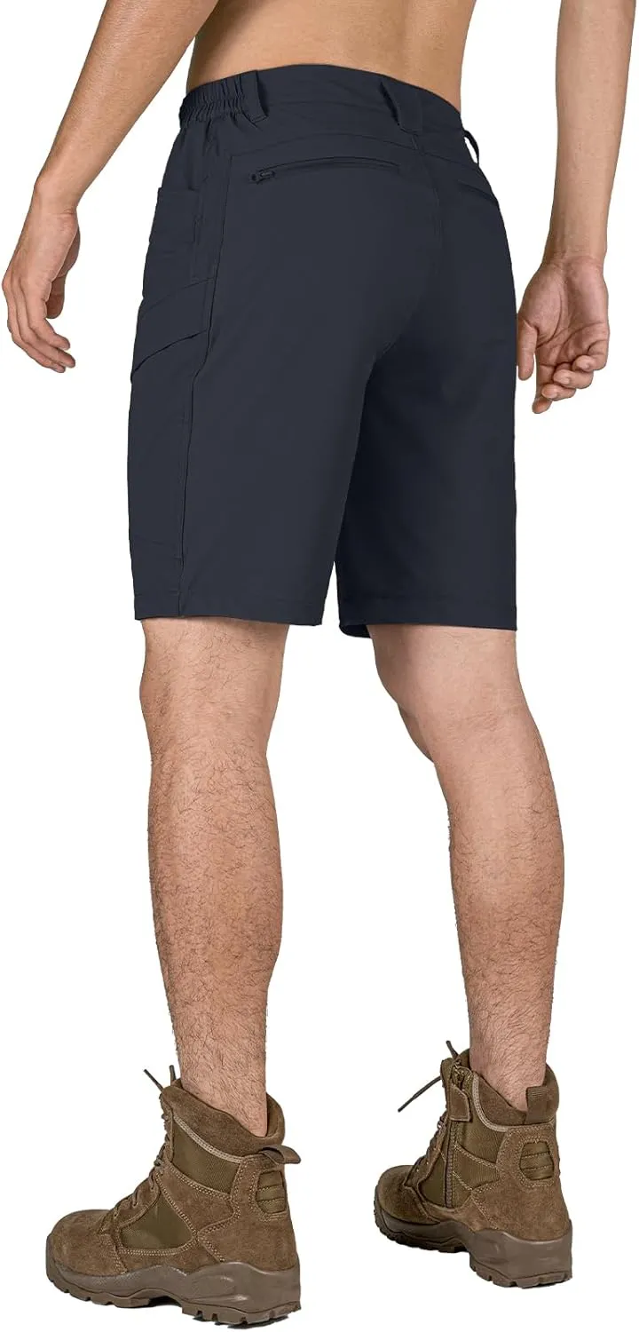 Stlight Men's Hiking Cargo Shorts Quick Dry Lightweight Tactical Shorts with Multi Pocket for Camping Fishing Golf