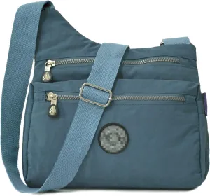 STUOYE Nylon Multi-Pocket Crossbody Purse Bags for Women Travel Shoulder Bag