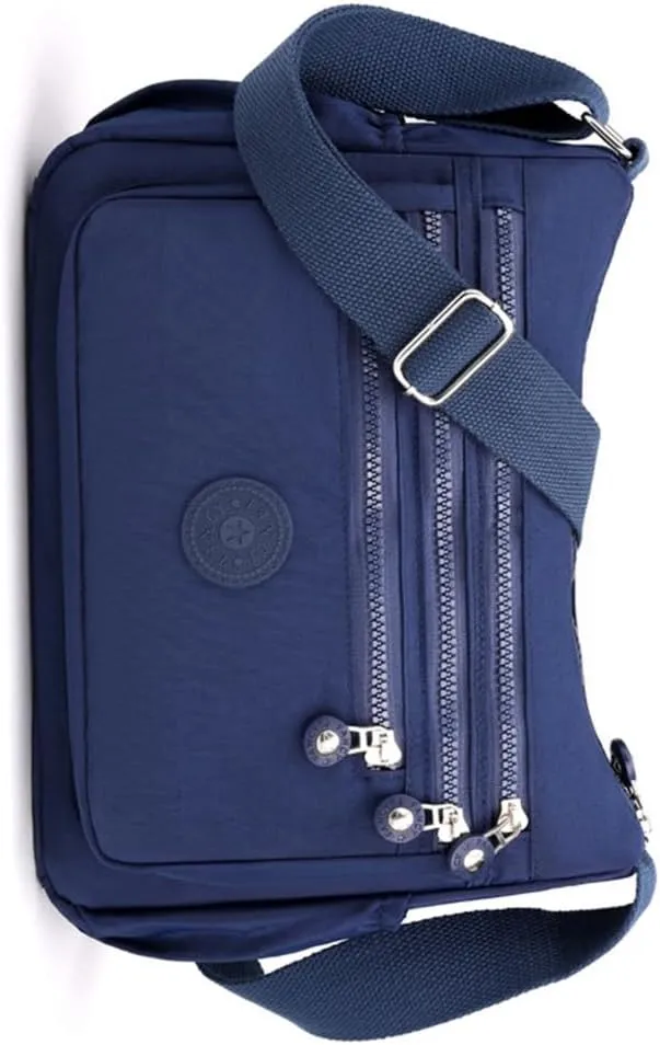 Stylish Multi layer Nylon Shoulder Bag for Women Convenient and Messenger Bag