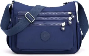 Stylish Multi layer Nylon Shoulder Bag for Women Convenient and Messenger Bag