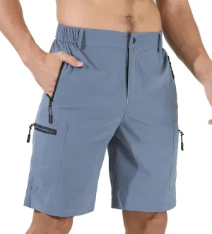 Suwangi Mens Hiking Cargo Shorts Quick-Dry Outdoor Athletic Short Travel Fishing Golf Tactical Short for Men with Multipocket