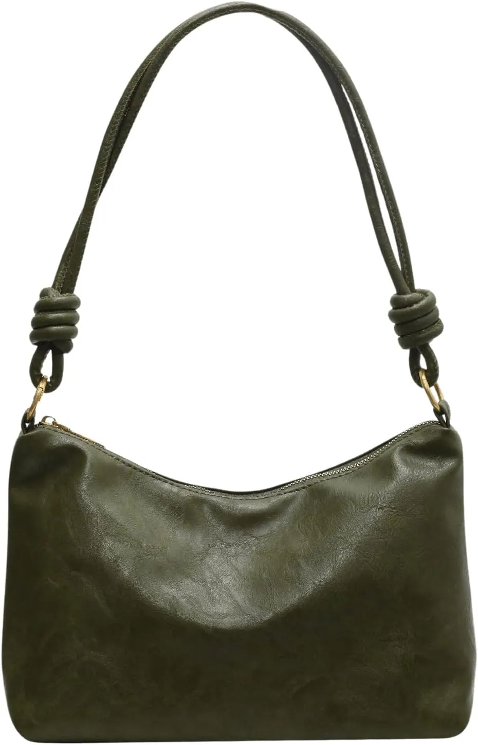 SweatyRocks Women's Minimalist Pu Leather Shoulder Handbag Medium Top Handle Hobo Bag with Zipper