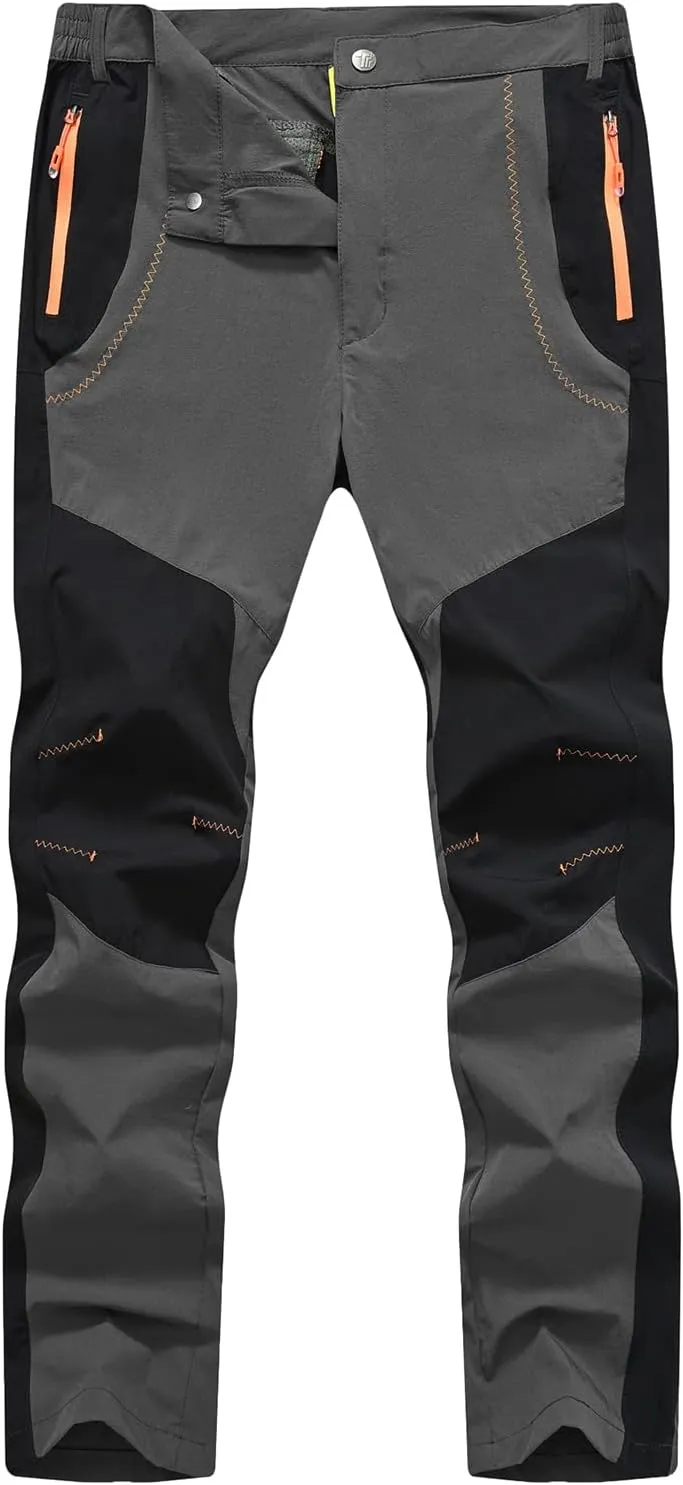 TBMPOY Men's Hiking Work Cargo Pants Lightweight Waterproof Quick Dry Outdoor Mountain Pant Fishing Camping