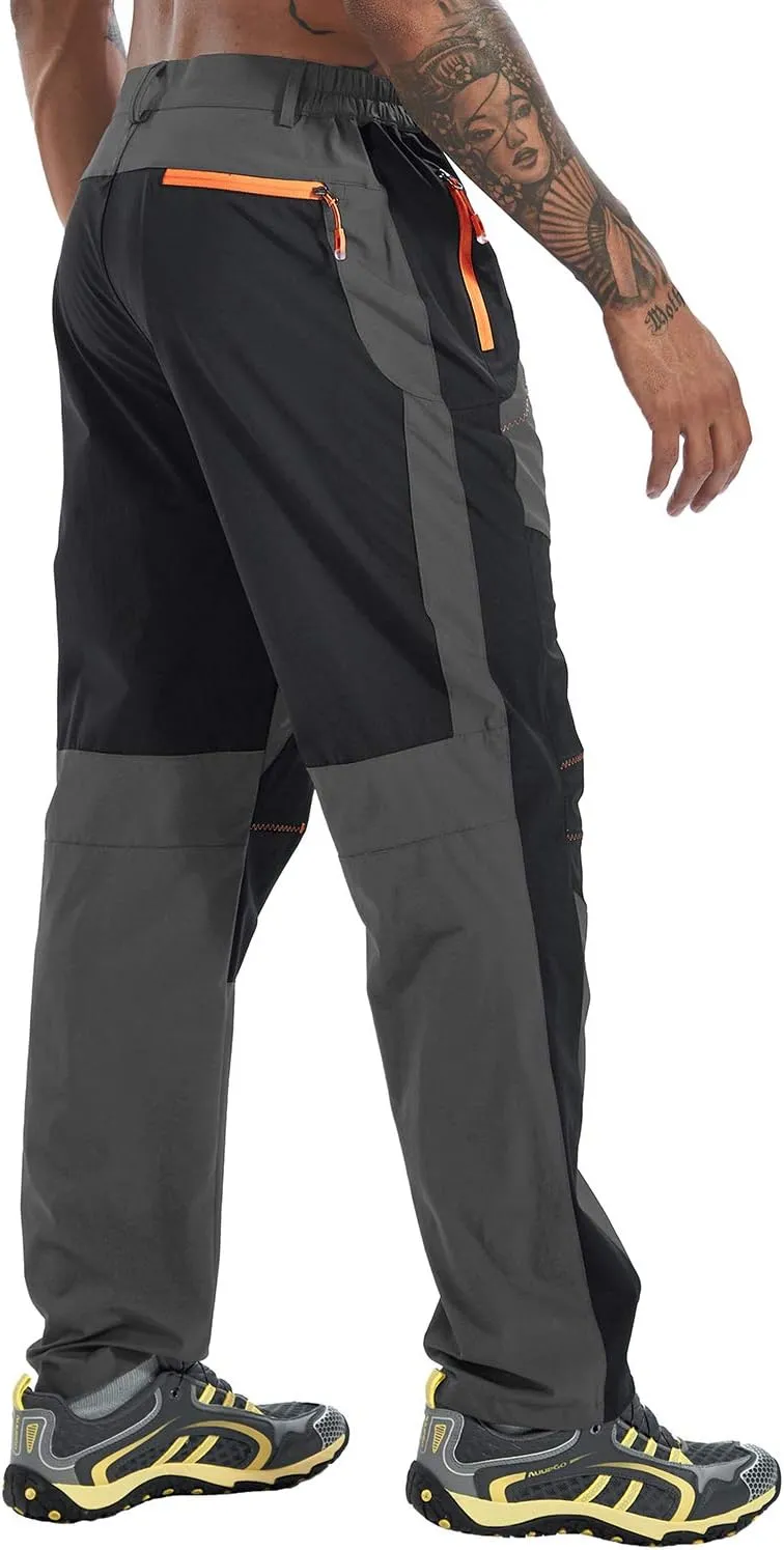 TBMPOY Men's Hiking Work Cargo Pants Lightweight Waterproof Quick Dry Outdoor Mountain Pant Fishing Camping