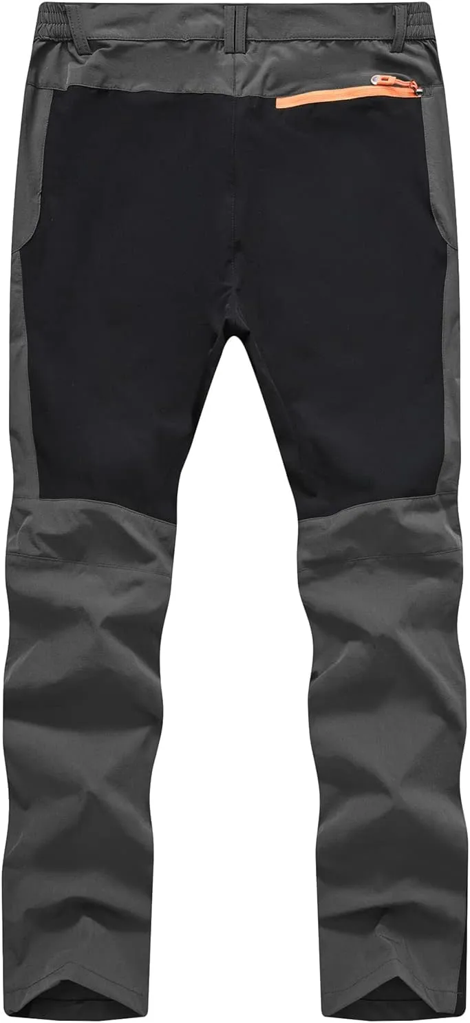 TBMPOY Men's Hiking Work Cargo Pants Lightweight Waterproof Quick Dry Outdoor Mountain Pant Fishing Camping