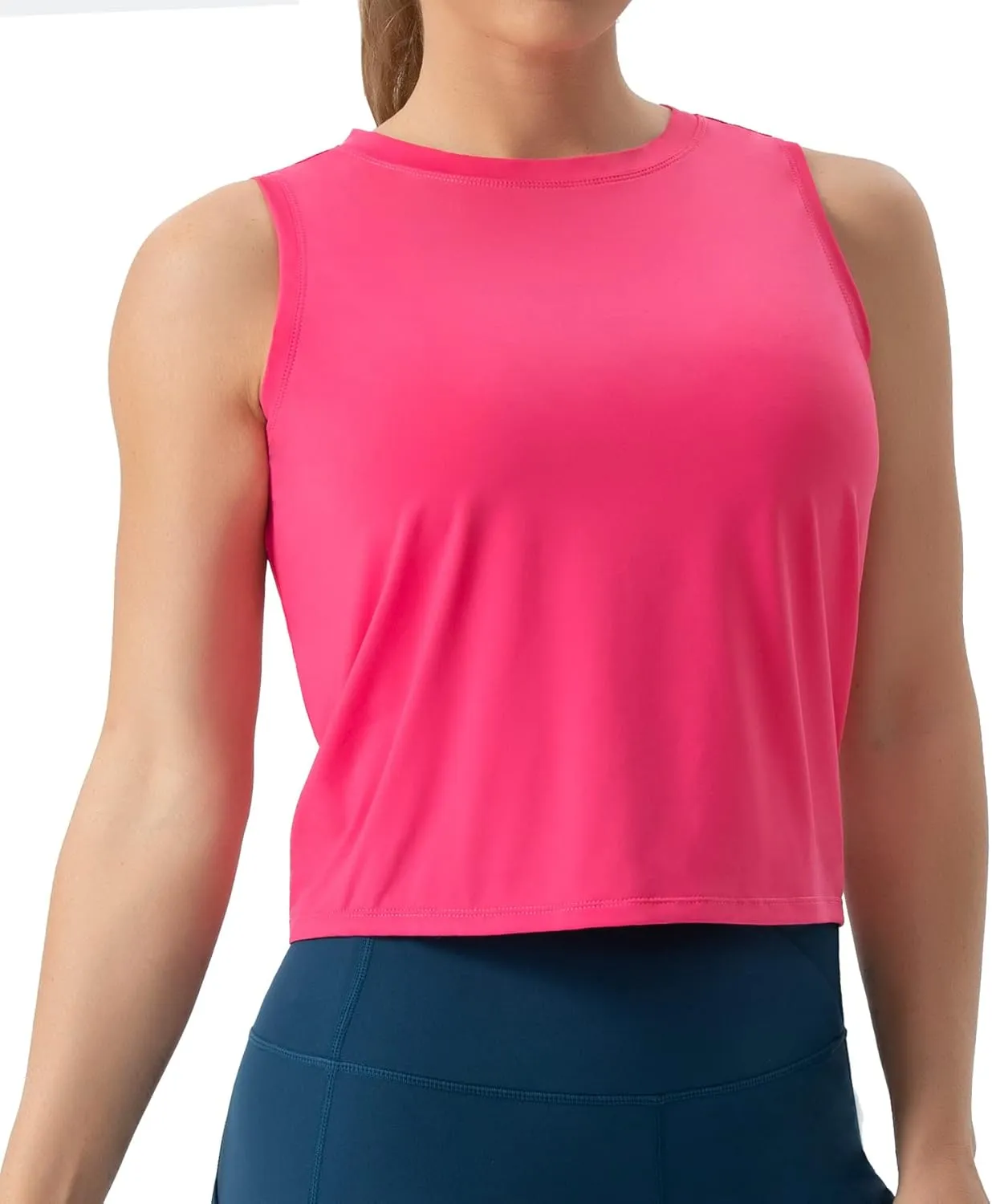 THE GYM PEOPLE Women's Workout Tops in Ice Silk Quick Dry Sleeveless