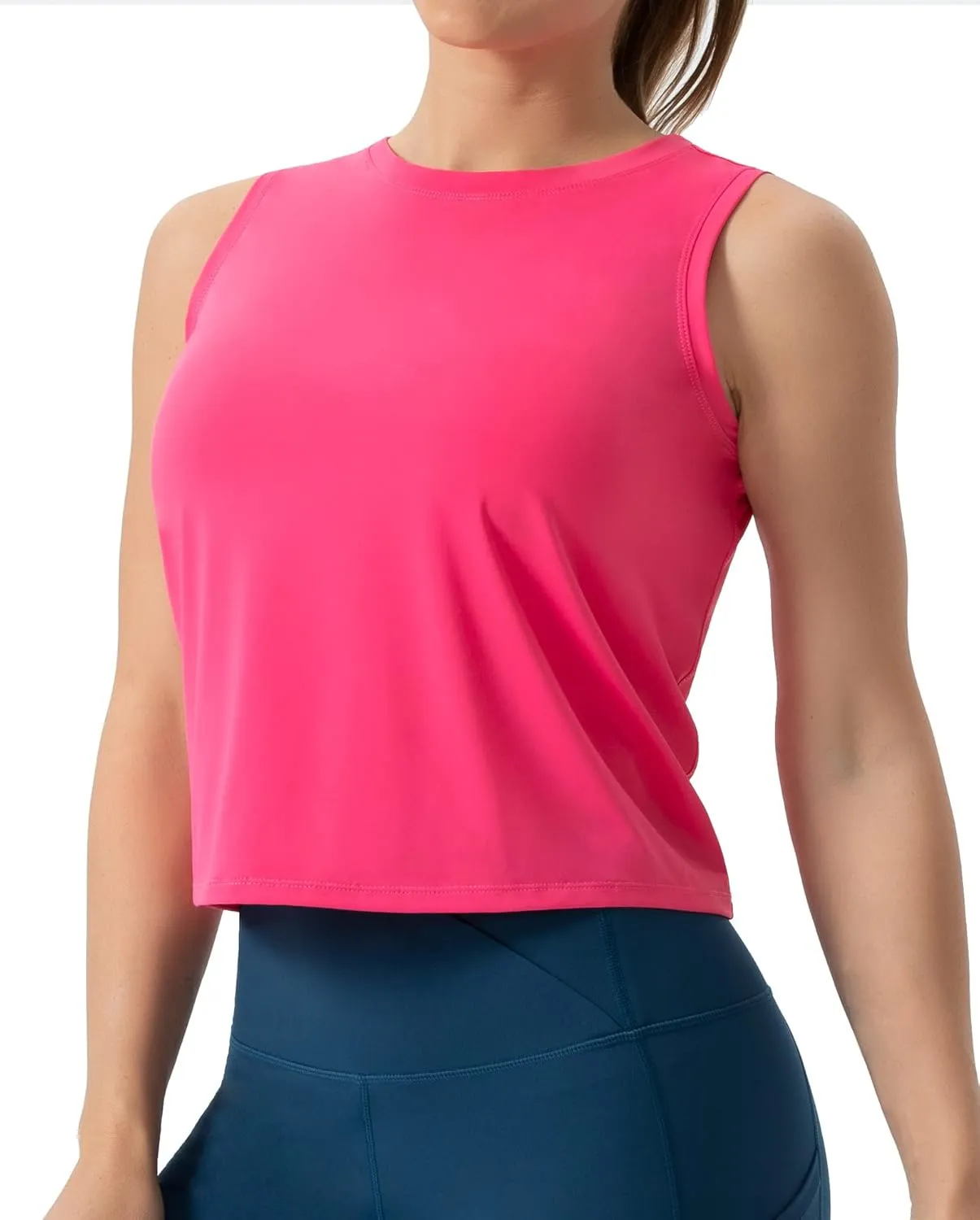 THE GYM PEOPLE Women's Workout Tops in Ice Silk Quick Dry Sleeveless