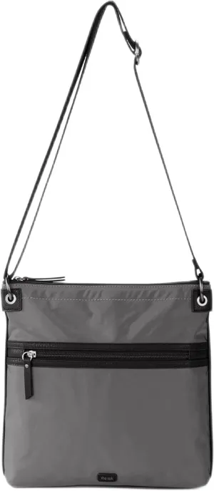 The Sak Esperato Nylon Flat Crossbody in Eco Twill, Adjustable Repreve Webbing Strap