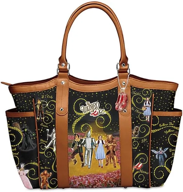 THE WIZARD OF OZ Women's Shoulder Tote Bag With Movie Images