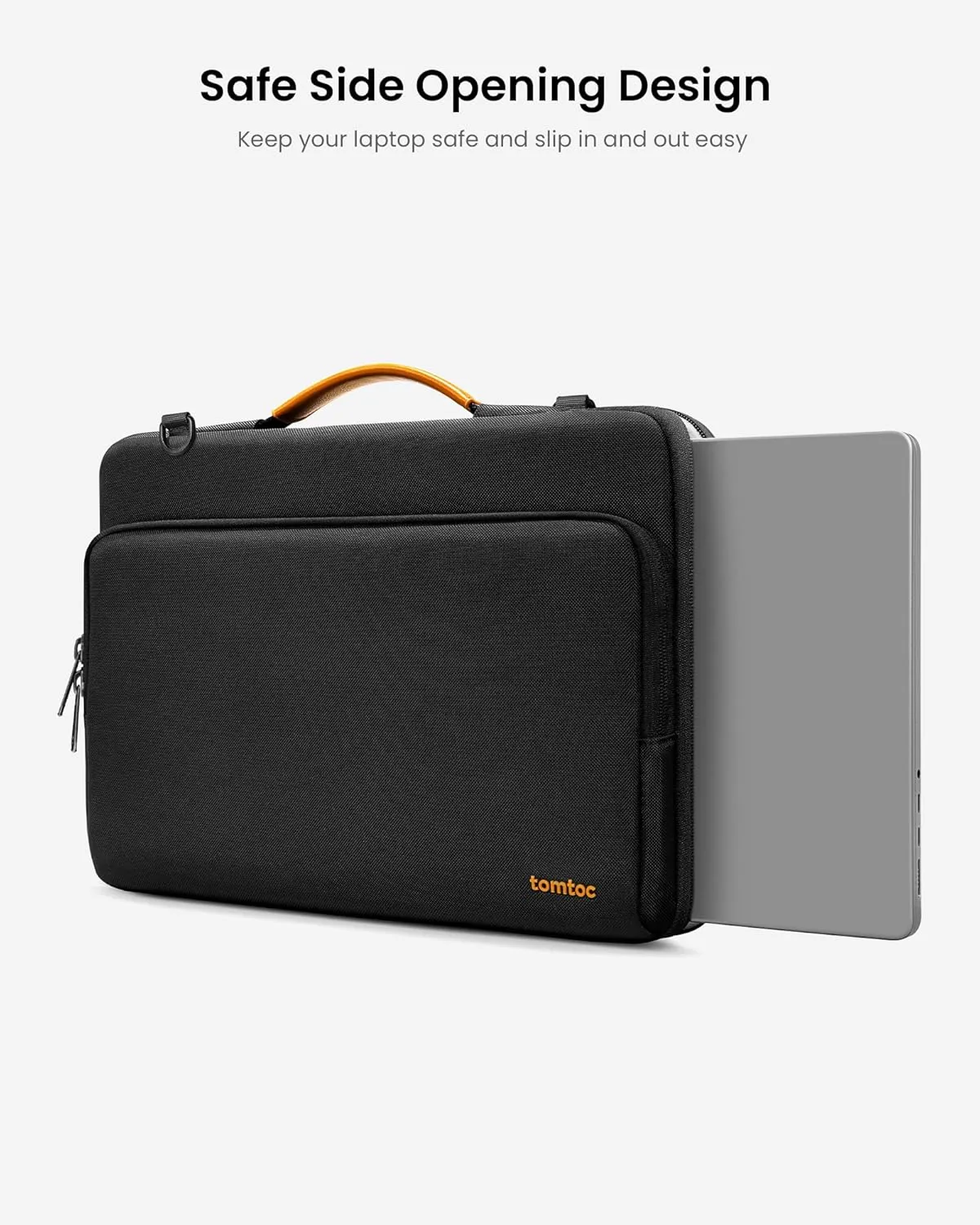 tomtoc 360 Protective Laptop Shoulder Bag for 13-inch 2025 MacBook Air M4/A3240, M3/A3113, M2/A2681, M1/A2337, MacBook Pro M2/A2686 M1/A2338, Water-Resistant Laptop Accessory Carrying Case Sleeve