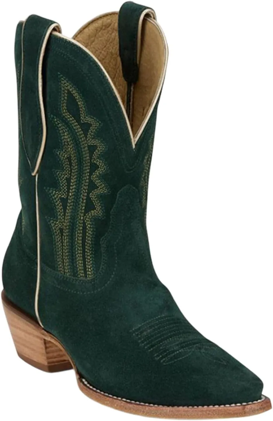 Tony Lama Women's Lea Suede Western Booties Snip Toe - Dr3262