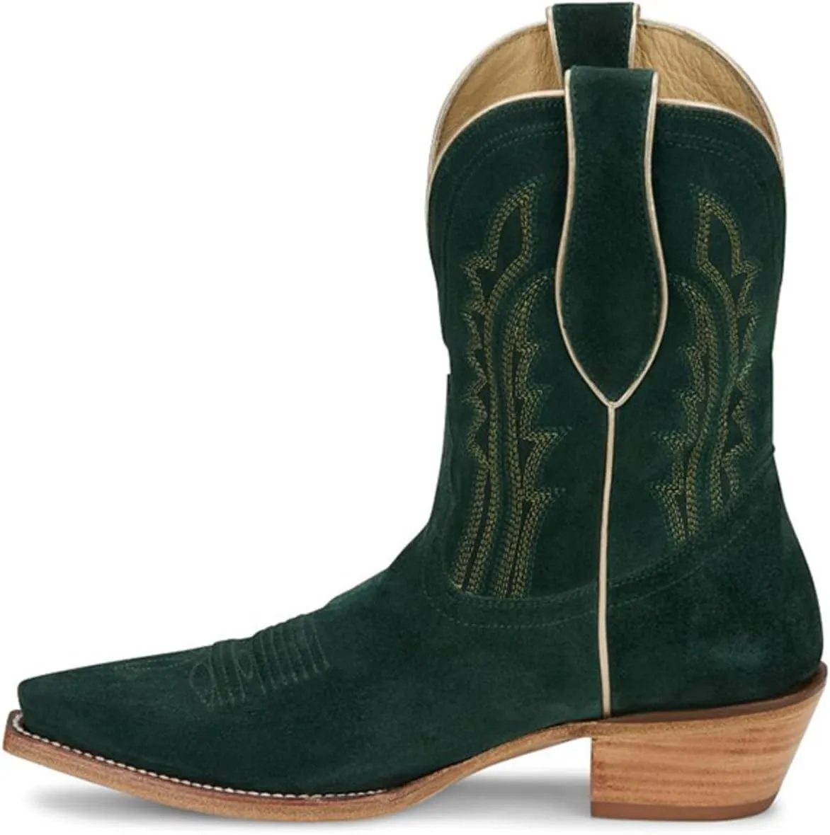 Tony Lama Women's Lea Suede Western Booties Snip Toe - Dr3262