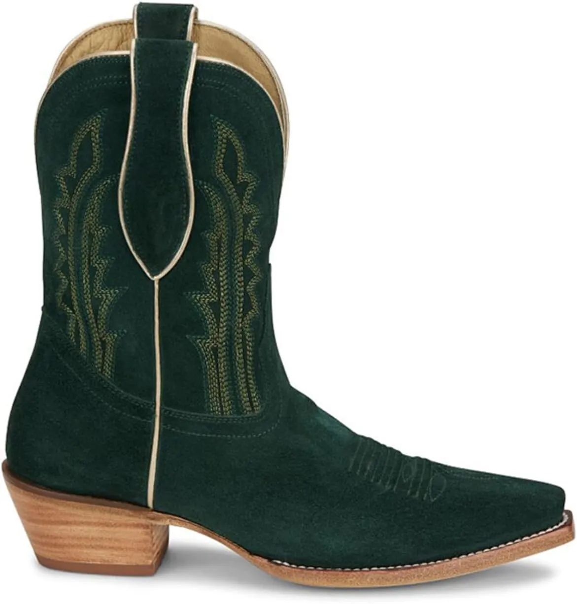 Tony Lama Women's Lea Suede Western Booties Snip Toe - Dr3262