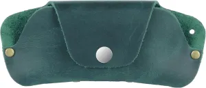 Toprank Leather Eyeglass Case - Handmade Slim Sunglasses Holder, Genuine and Universal Fit for Men and Women