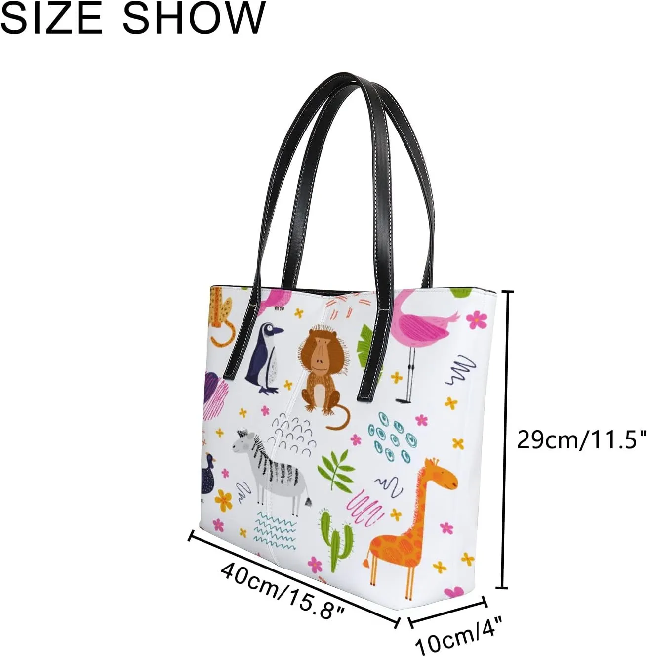 Tote Bag for Women PU Leather Handbags Women's Crossbody Handbags Work Tote Bags for Women Coachbags Tote Bag with Zipper