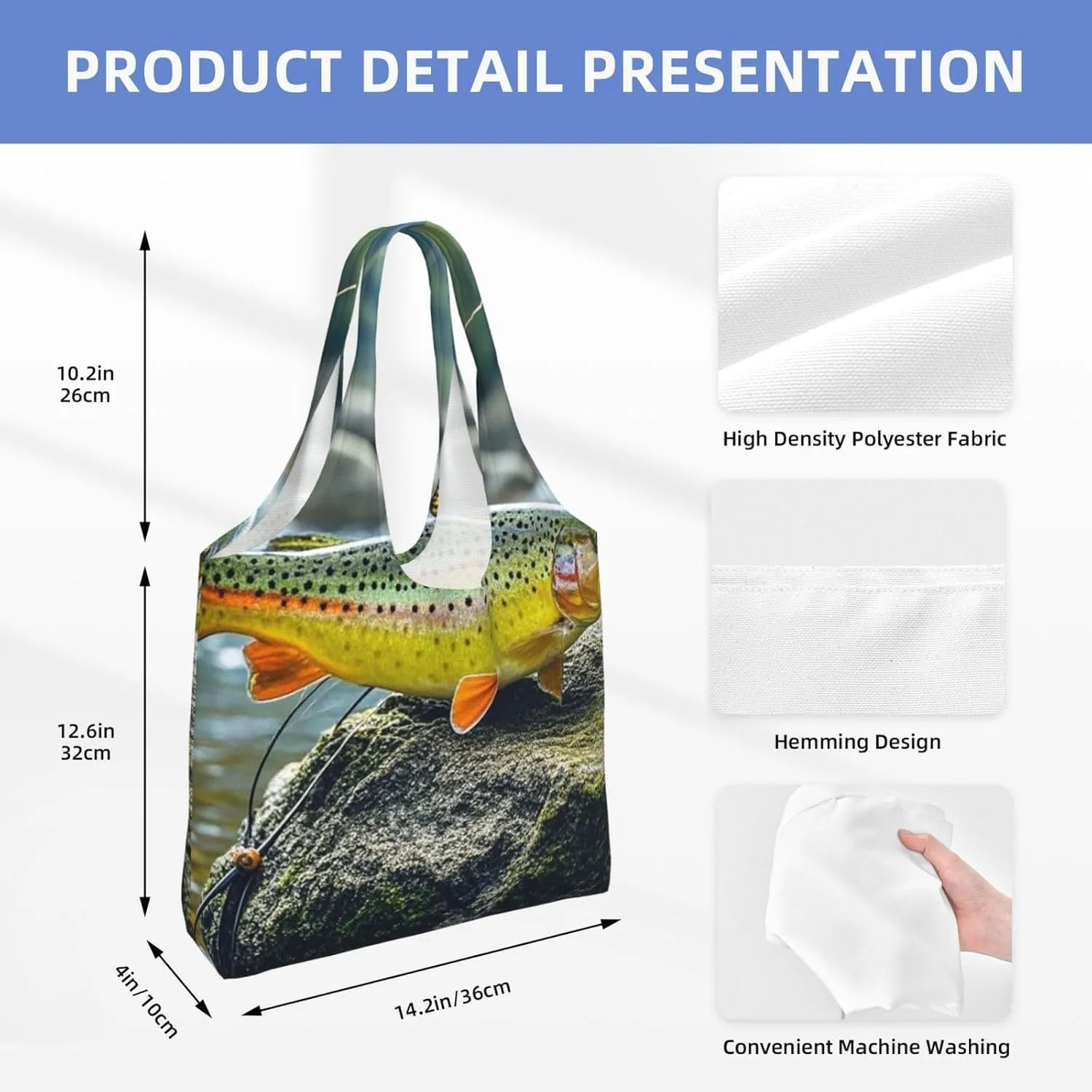 Tote Bag for Women Reusable Grocery Bag Canvas Shopping Bag Cute schnauzer dog Handbag Foldable Shoulder Bag