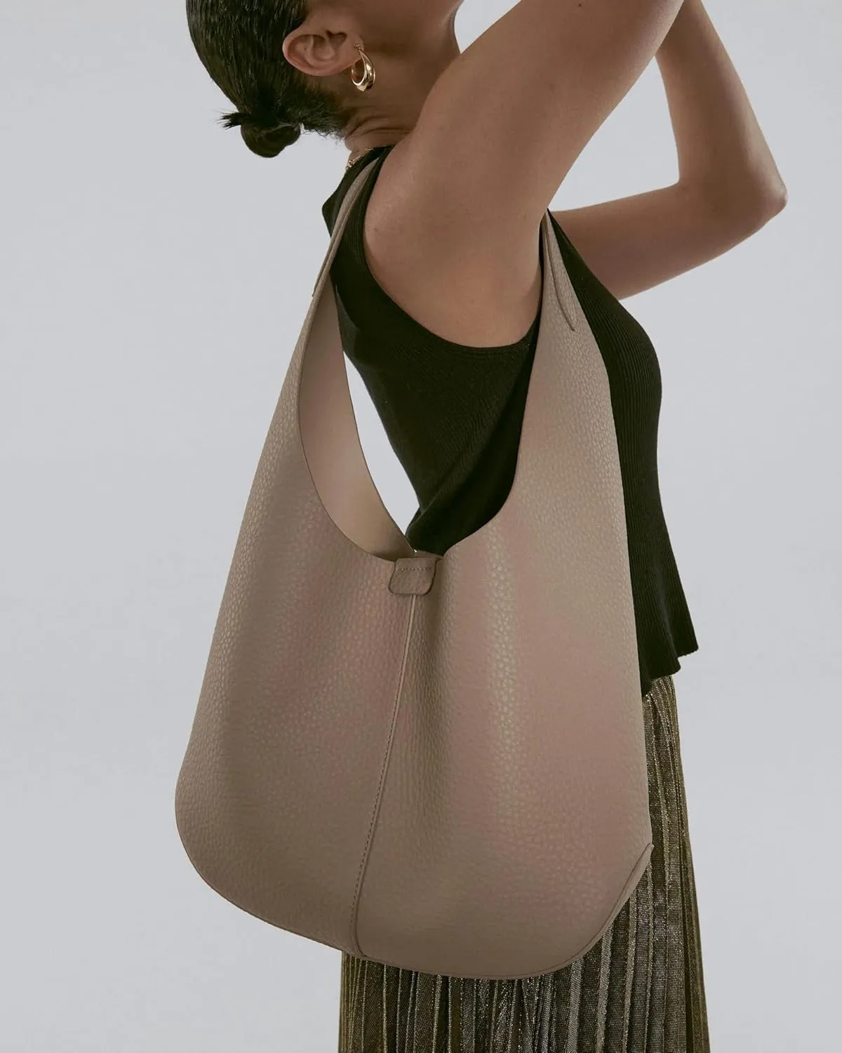 Tote Bags for Women, PU Leather Shoulder Crossbody Hobo with Magnetic Closure