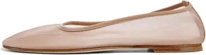 Tulle Mesh Ballet Flats Shoes for Women Slip On Ballerina Shoes Round Toe Comfortable Casual Work Dress Shoes