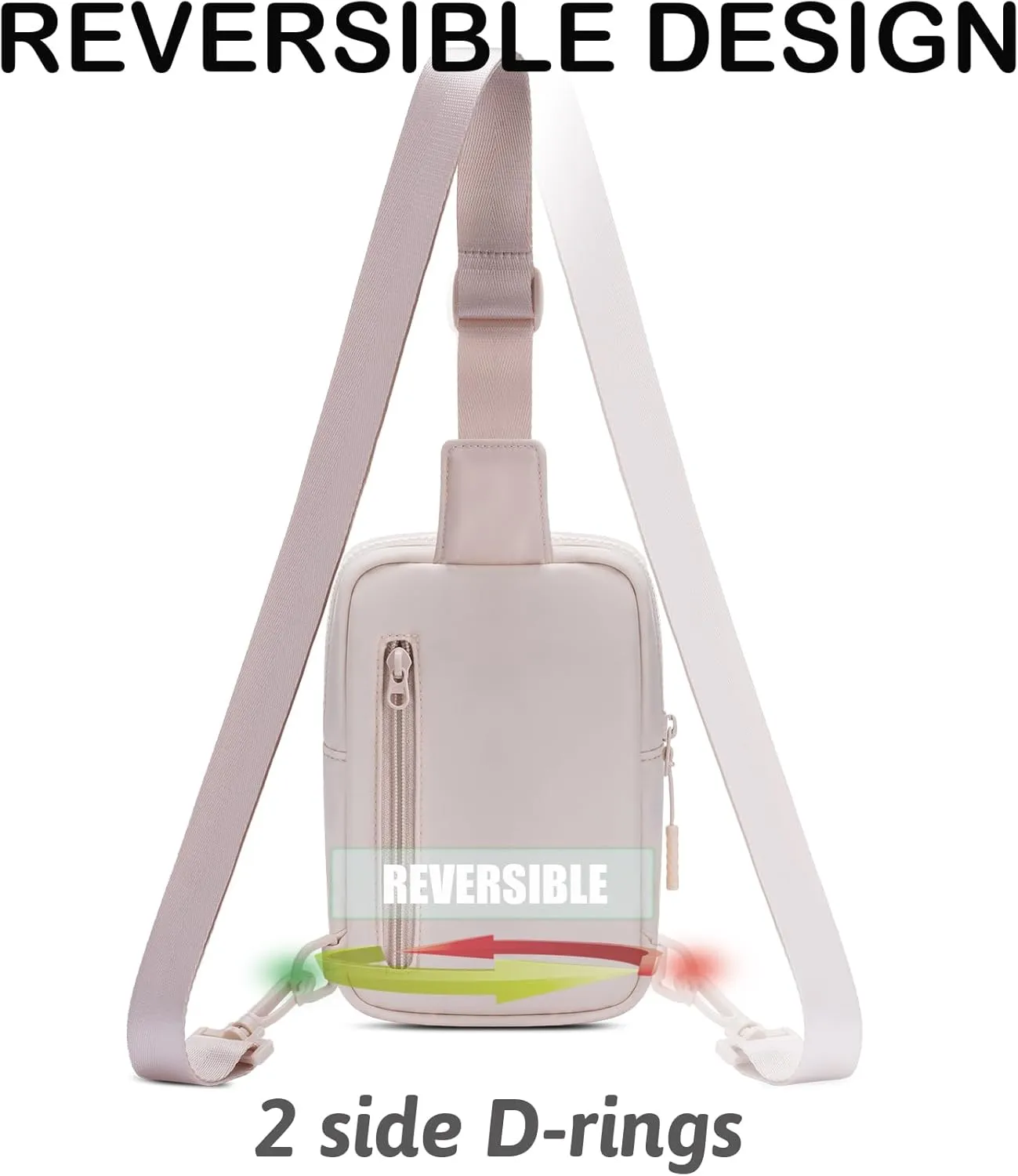 USHAKE Small Sling Bag for Women and Men, Water Resistant Crossbody Chest Bag Small Travel Bag for Casual, Travelling, Sport