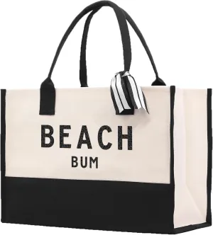 VANESSA ROSELLA Beach Tote Bag Large - Chic Tote Bag for Pool Gym Travel Cruise Picnic Road Trip