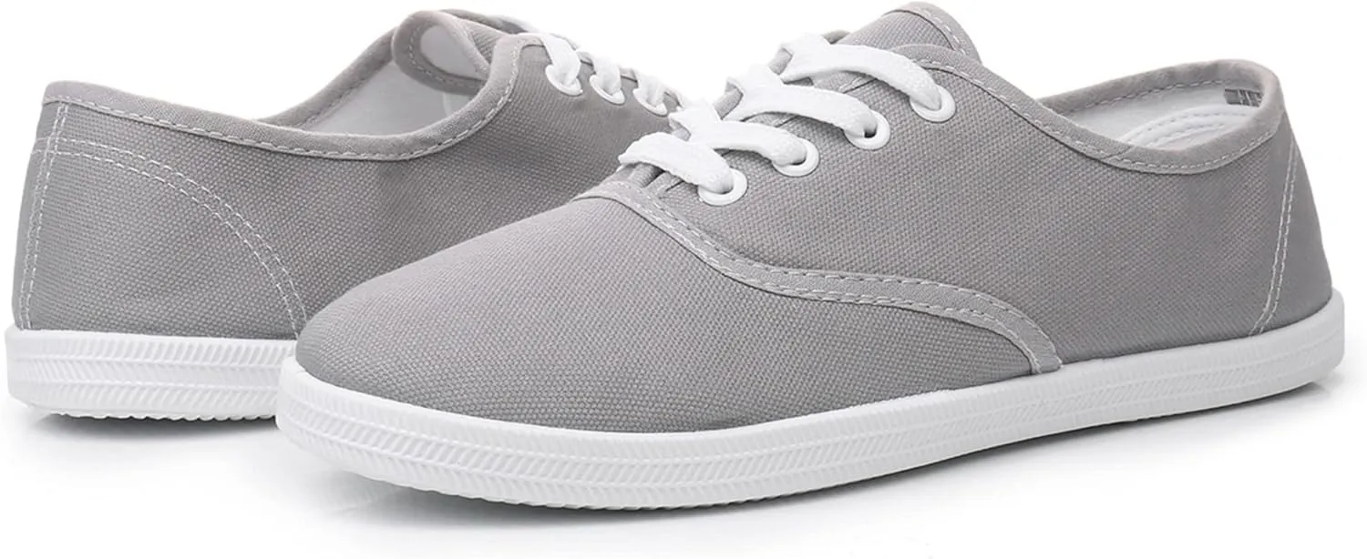 VenusCelia Women's Rainbow Lace Up Sneaker Shoes