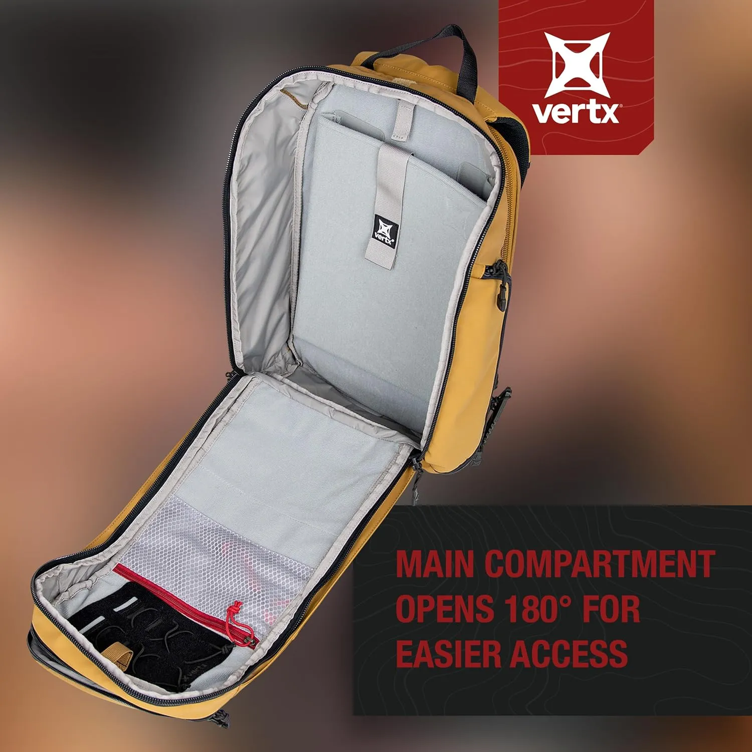 Vertx Gamut EDC Tactical Backpack 25L CCW Bag Tactical Gear, for Men and Women, Rudder Green