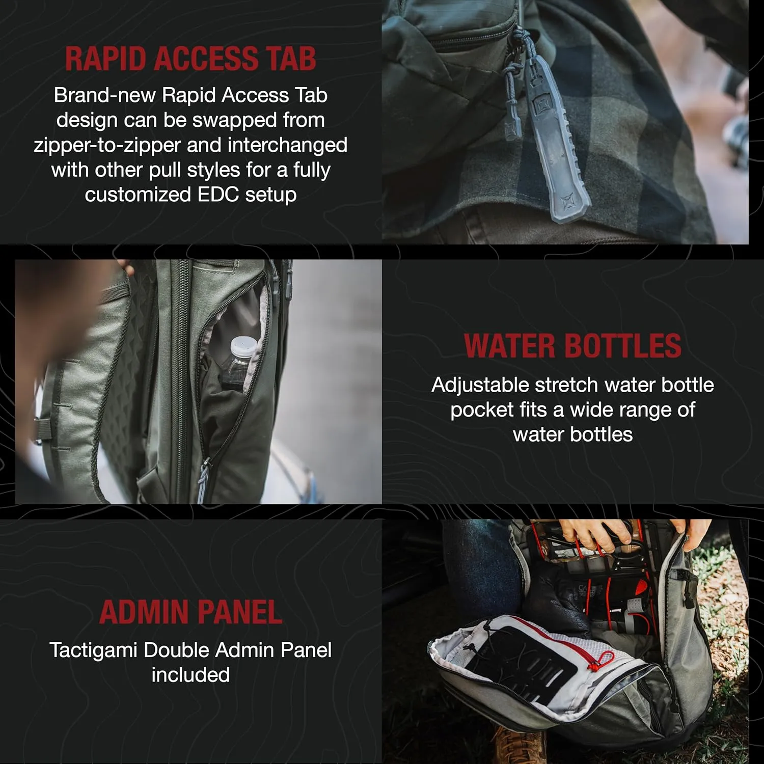 Vertx Gamut EDC Tactical Backpack 25L CCW Bag Tactical Gear, for Men and Women, Rudder Green