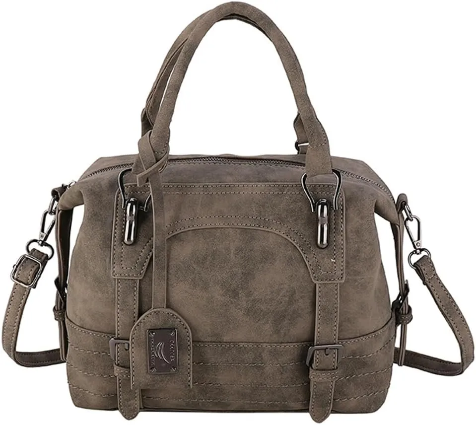 Vintage Handbags Tote Bags for Women Roomy Vegan Leather Shoulder Crossbody Purses Top-handle Ladies Travel Satchel