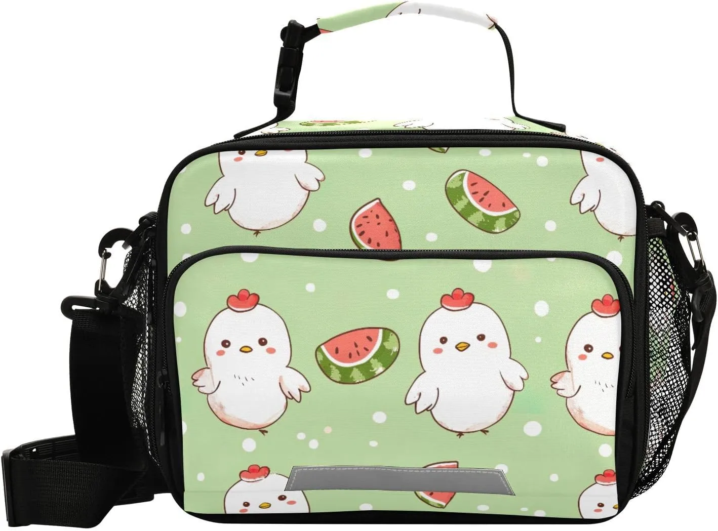 Watermelon Chick Kids Lunch Box Insulated Lunch Bags Cooler Tote Bag with Removable Shoulder Strap for Boy Girl Student 20858180