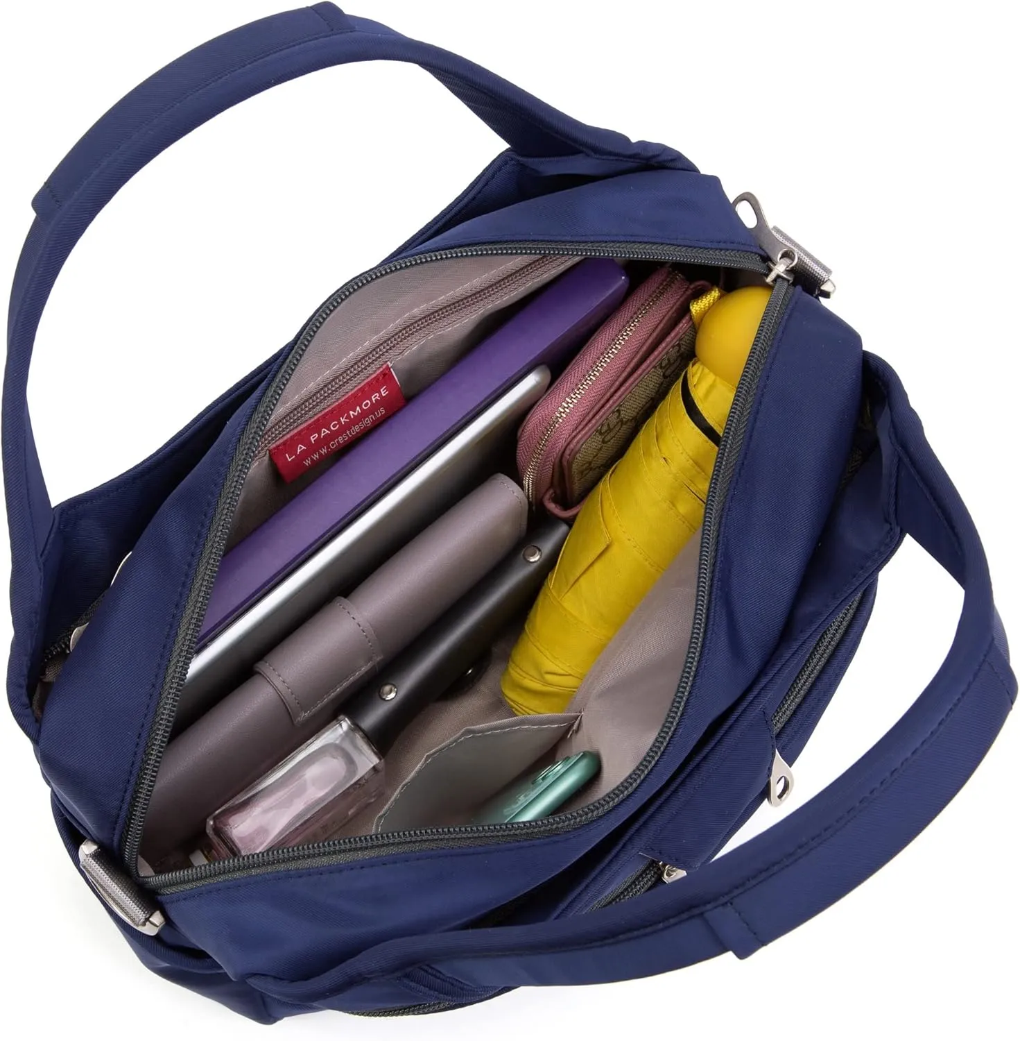 Waterproof Nylon Crossbody Bags for Women Multi-Pocket Shoulder Bag Travel Purse and Handbag