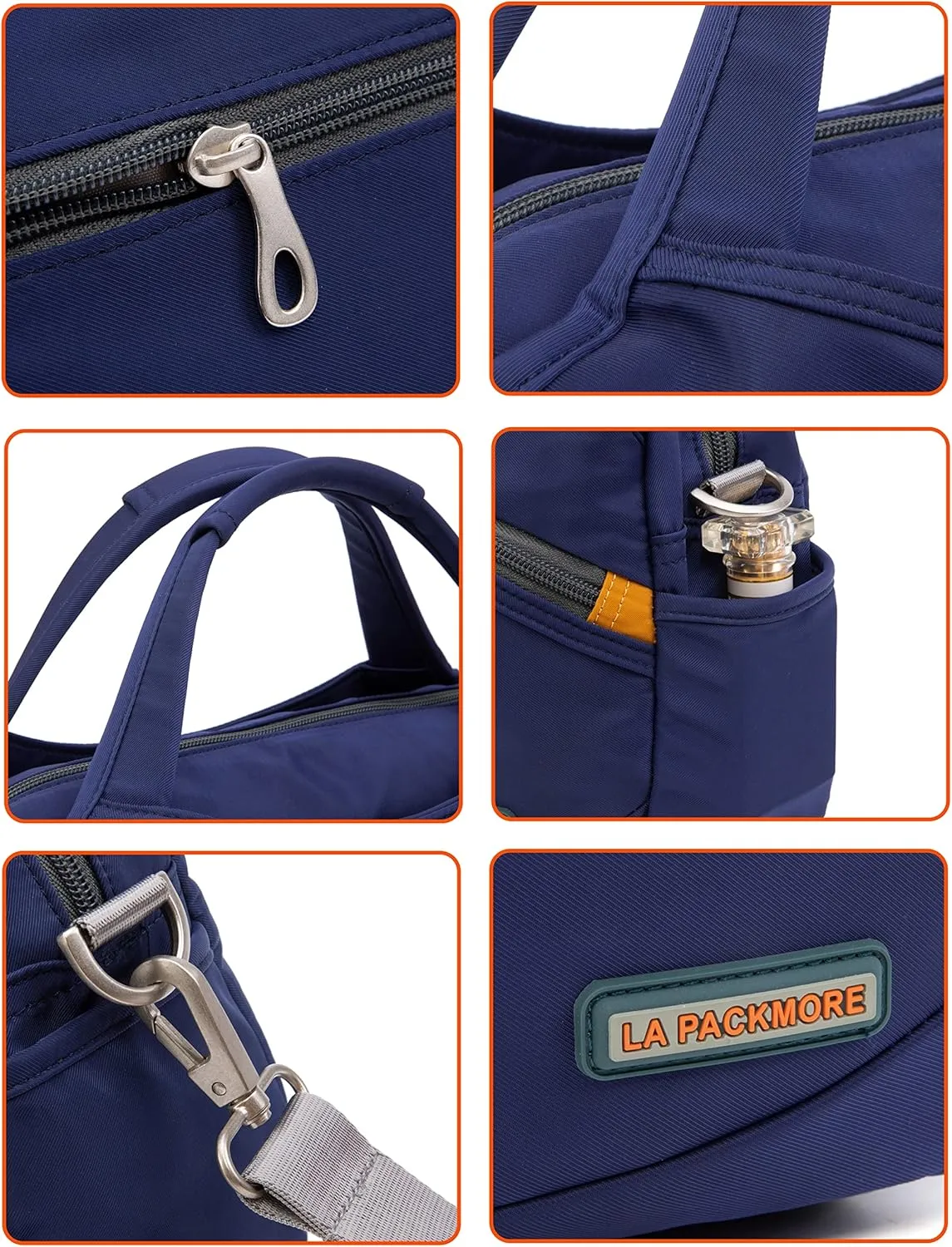 Waterproof Nylon Crossbody Bags for Women Multi-Pocket Shoulder Bag Travel Purse and Handbag