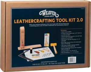 Weaver Leather Supply Leather Crafting Tool Kit 2.0 Leather Tools for Leather Working